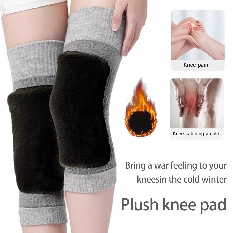 Knee Sleeve Pair - Winter Wool Knee Brace Pads Warm