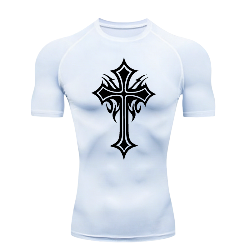 Cross Pattern Men Sports T-shi - đánh giá và giá Crossfit Training