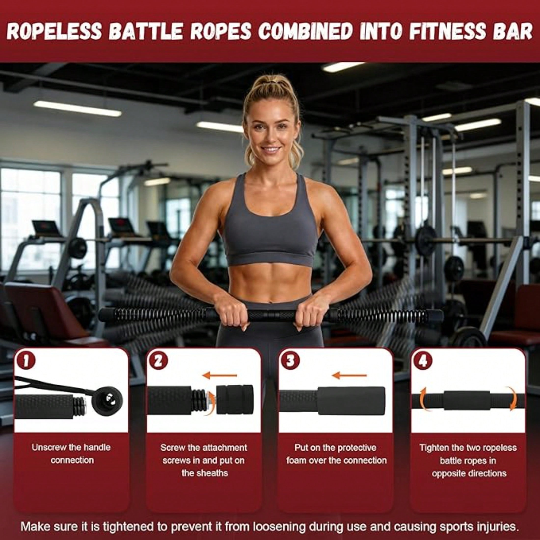2-in-1 Upgraded Cordless Battl - đánh giá và giá Crossfit Training